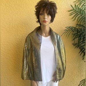 Gold metallic scarf